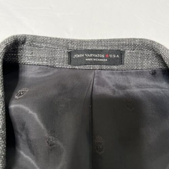John Varvatos Star Usa Unconstructed Blazer Grey Size 40 - Picture 3 of 10